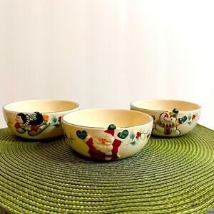 Pfaltzgraff Winterberry fruit/dessert bowls set of 3 NWOT